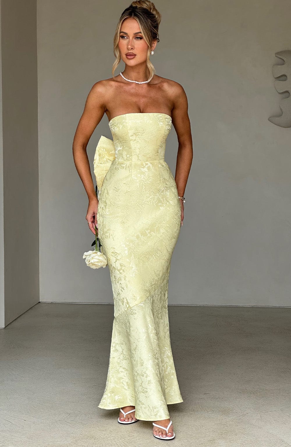 FELICITY MAXI DRESS - LEMON