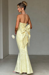 FELICITY MAXI DRESS - LEMON