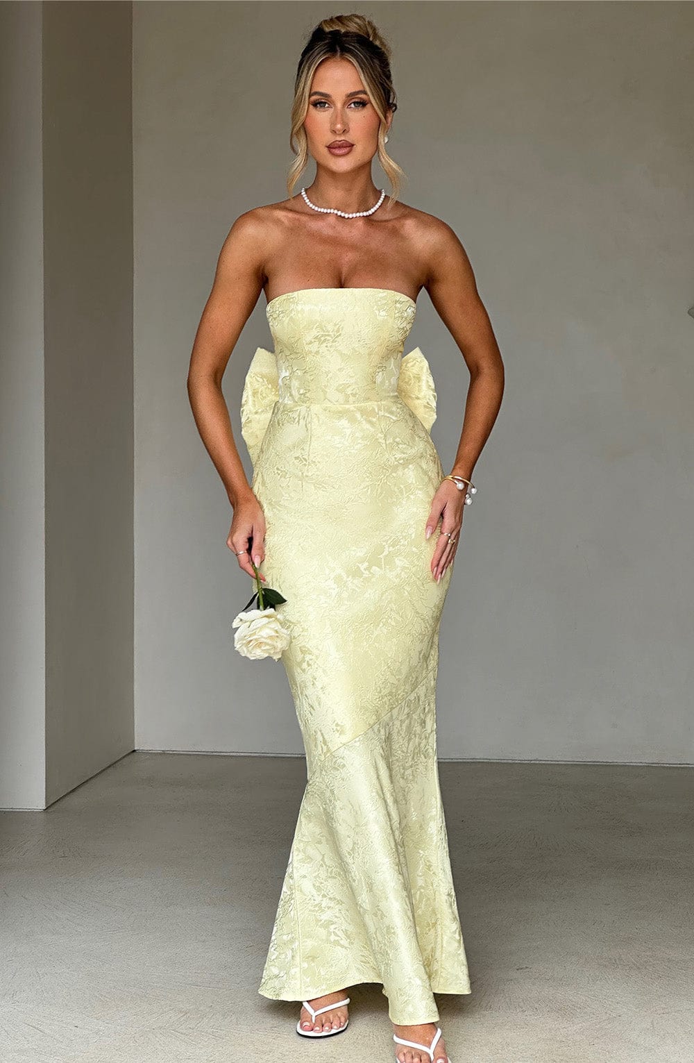 FELICITY MAXI DRESS - LEMON