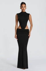 FENELLA MAXI DRESS - BLACK