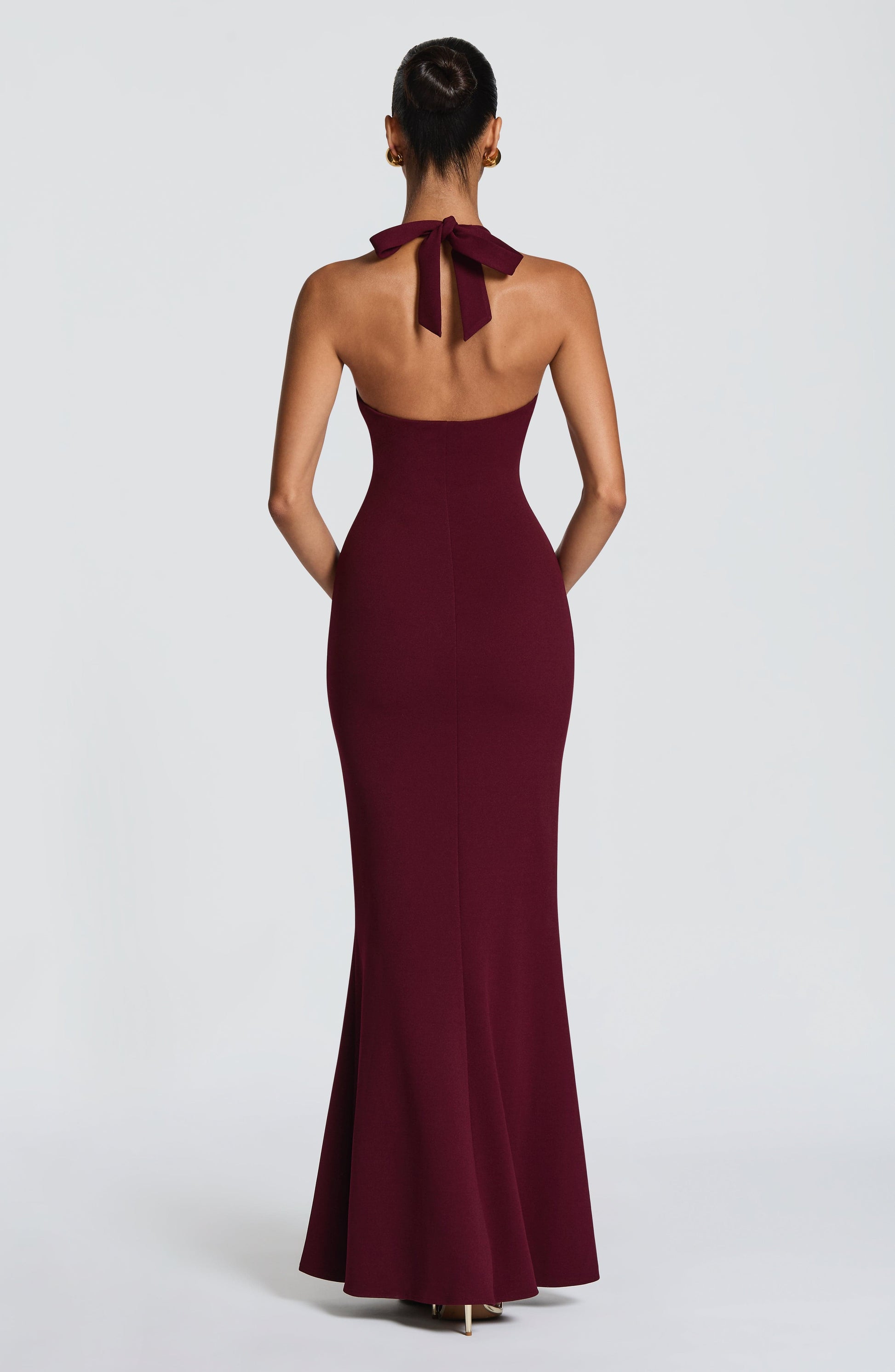 FERN MAXI DRESS - CHERRY LACQUER