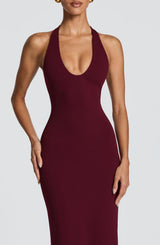 FERN MAXI DRESS - CHERRY LACQUER
