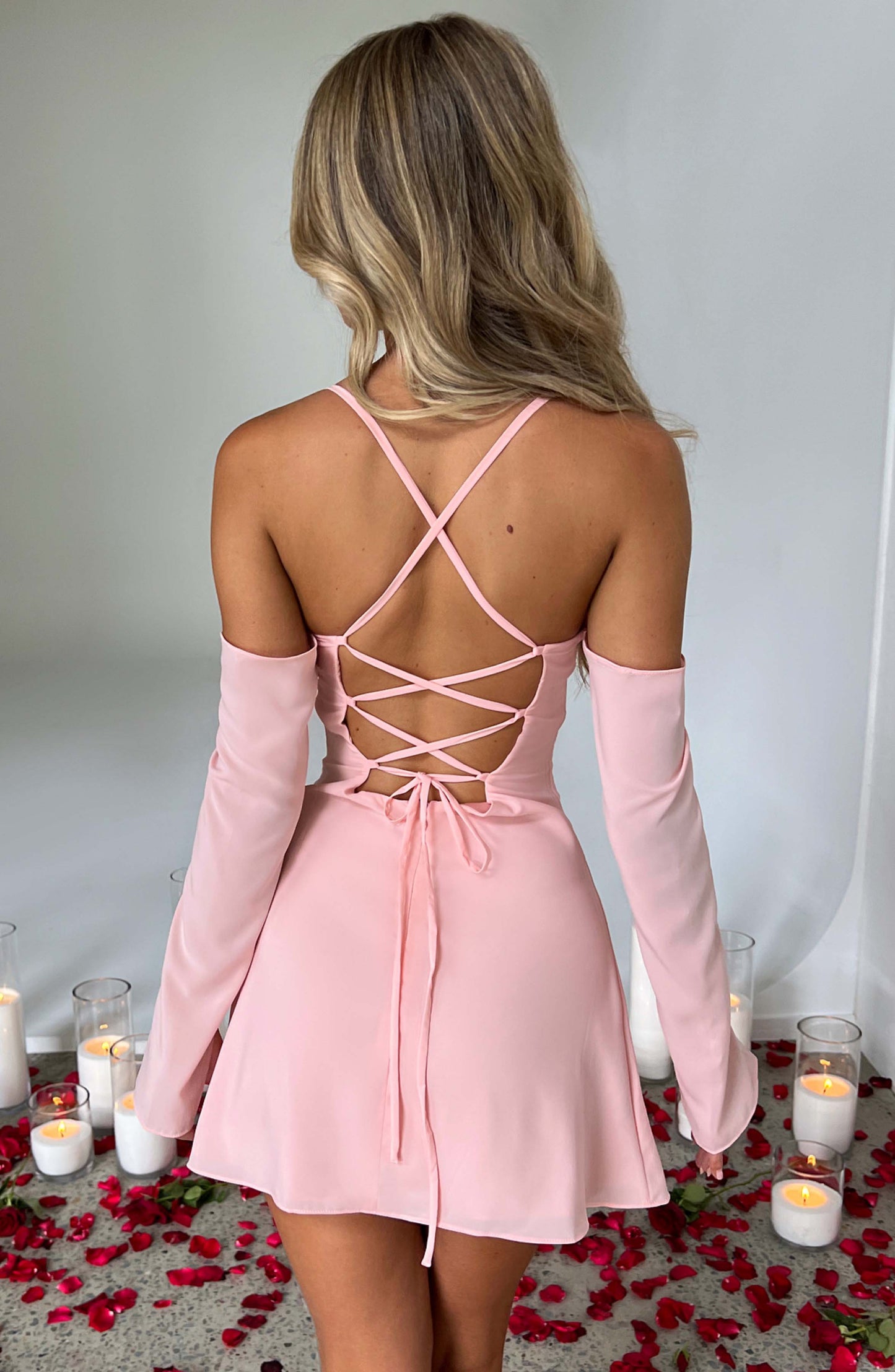 FIONA MINI DRESS - BLUSH