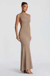 FIORA MAXI DRESS - STONE