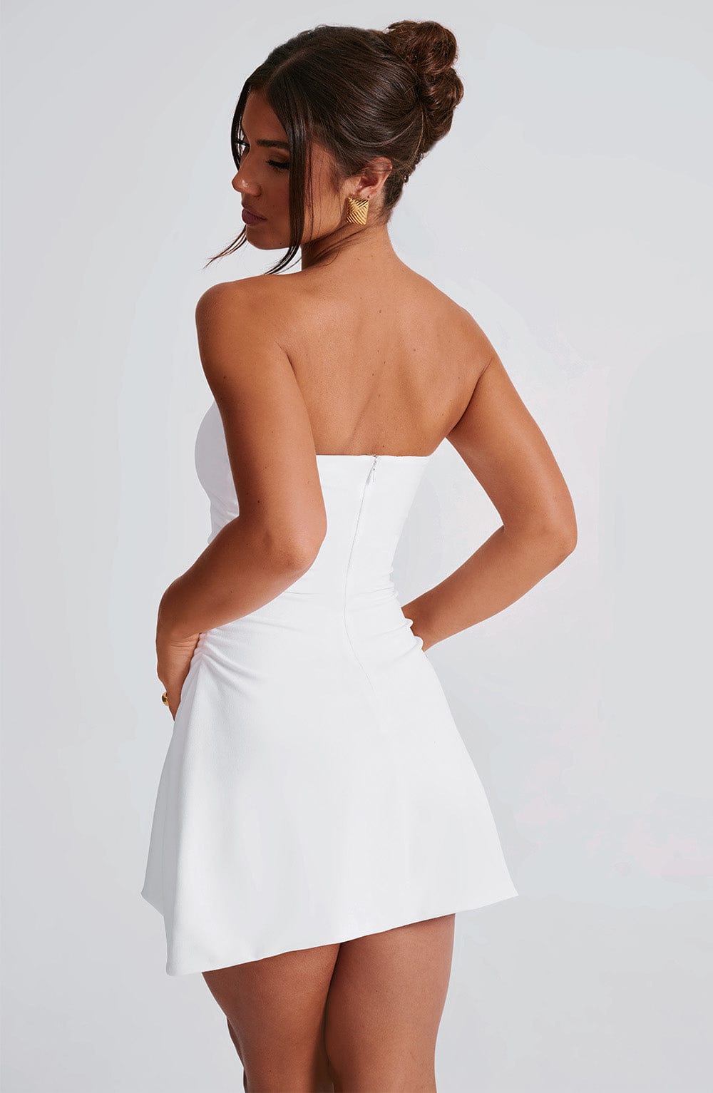 FLEUR MINI DRESS - IVORY