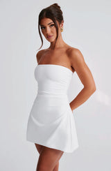 FLEUR MINI DRESS - IVORY