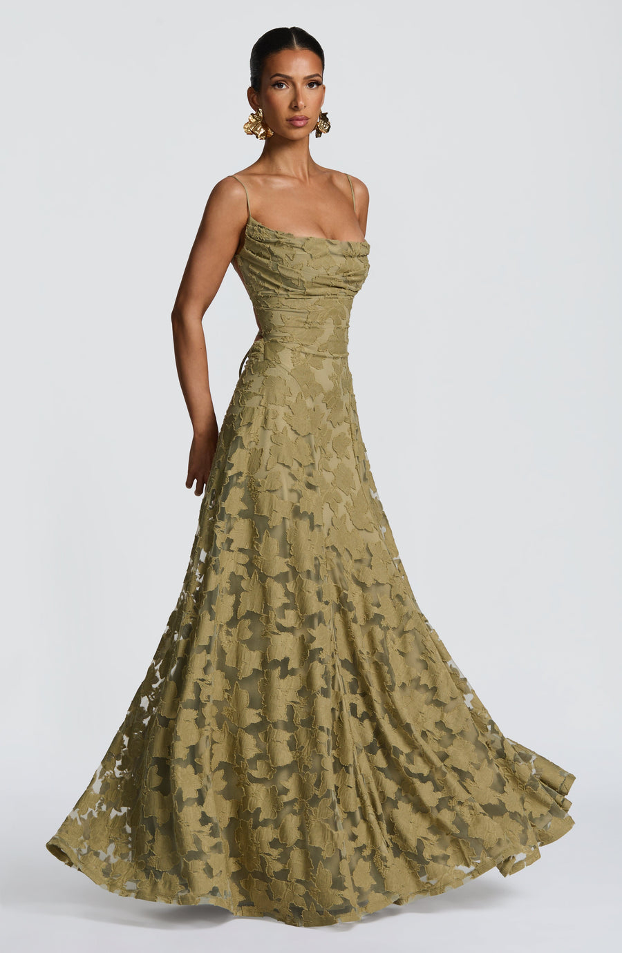VESTIDO LARGO FRANCIS - SALVIA