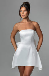 FREJA MINI DRESS - IVORY