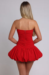 GEMMA MINI DRESS - RED