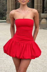 GEMMA MINI DRESS - RED