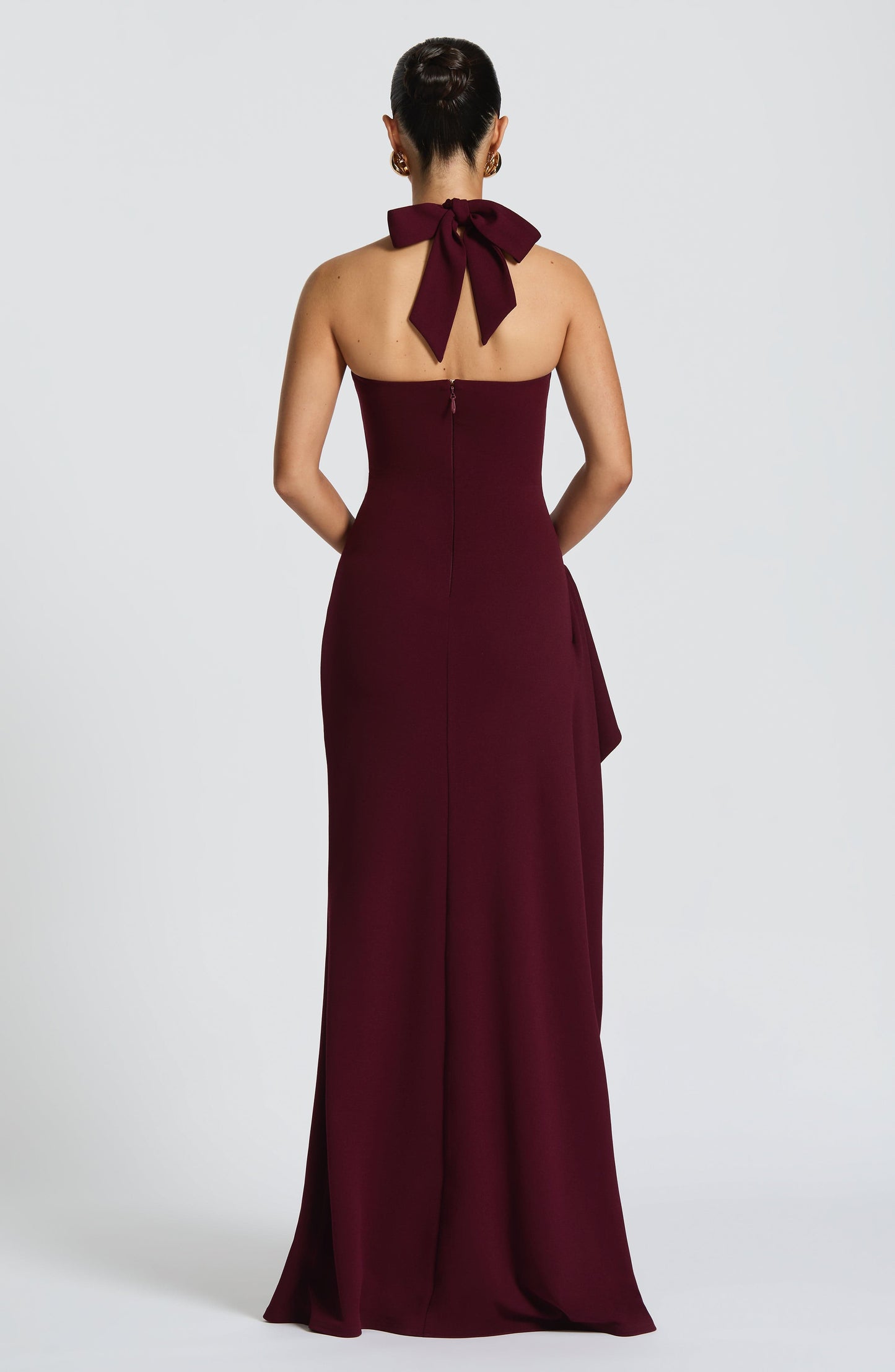 GENETTE MAXI DRESS - CHERRY LACQUER