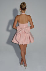 GEORGETTE MINI DRESS - BLUSH