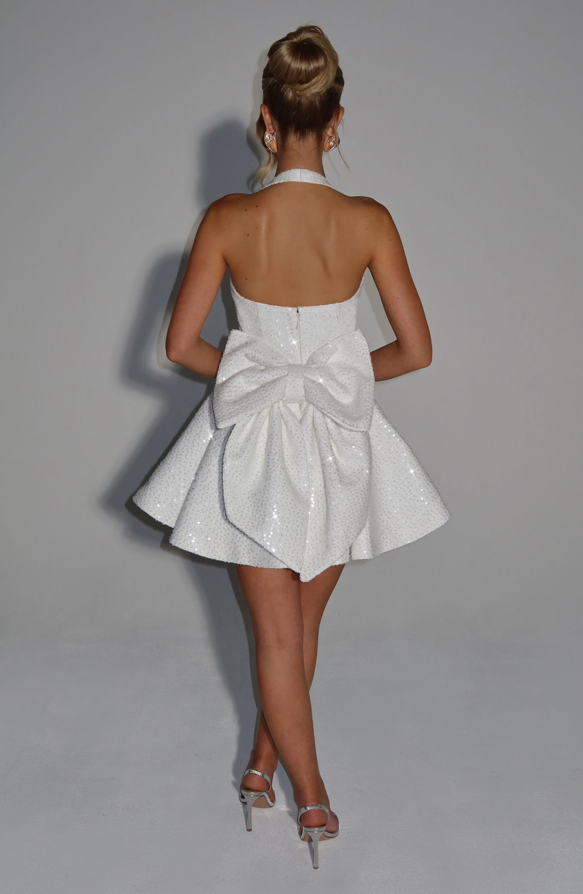 GEORGETTE MINI DRESS - IVORY