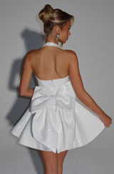 GEORGETTE MINI DRESS - IVORY
