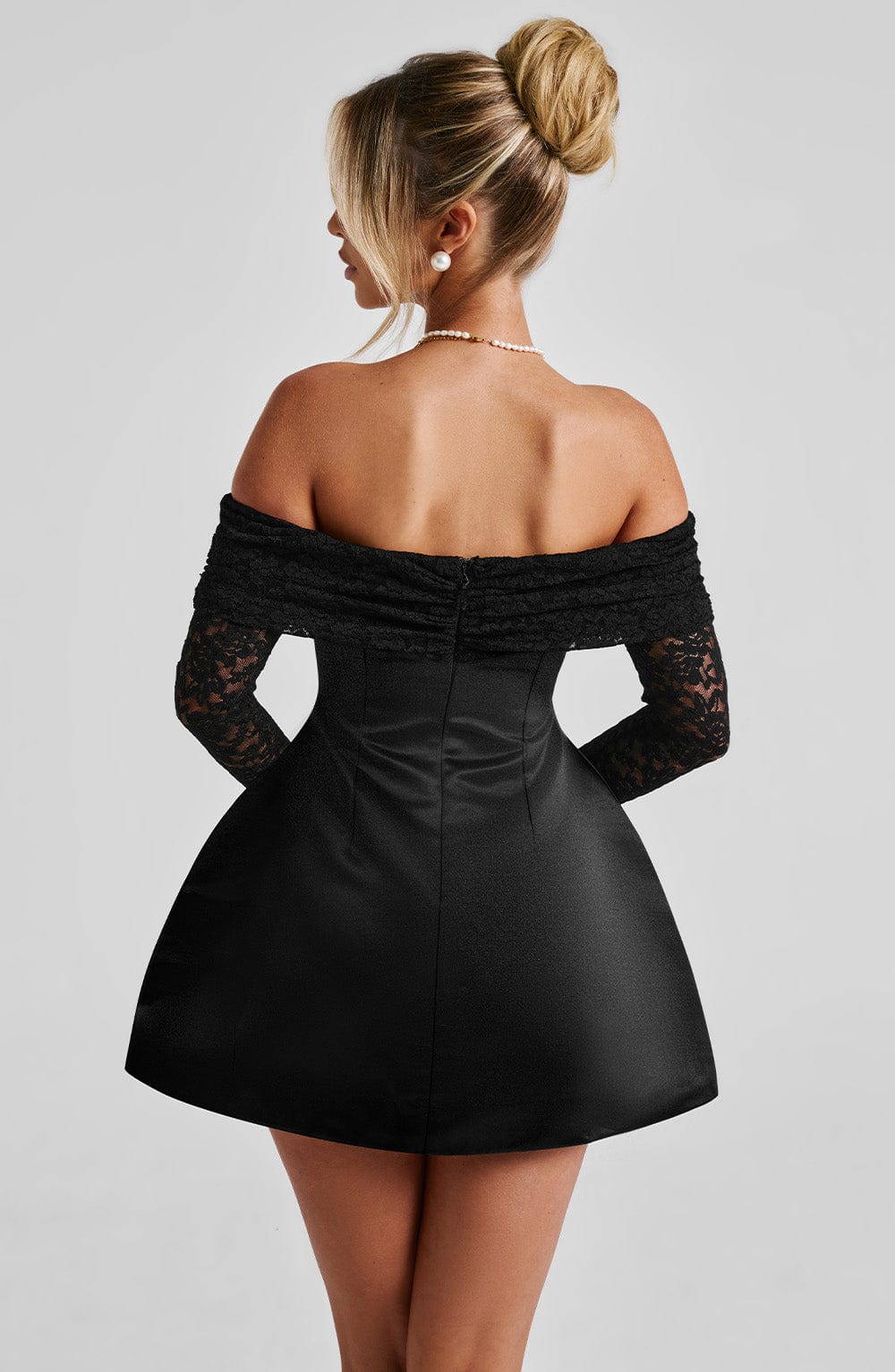 GEORGIANNA MINI DRESS - BLACK