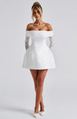 GEORGIANNA MINI DRESS - IVORY
