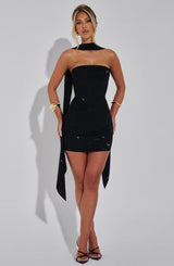 GINNI MINI DRESS - BLACK