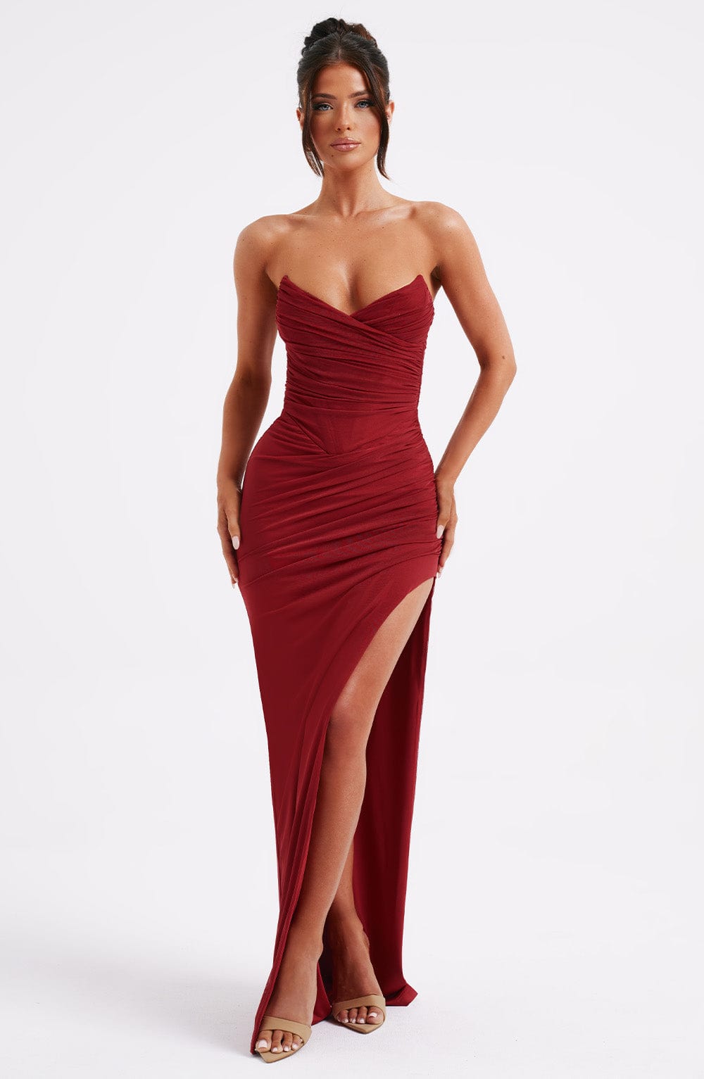 GIOVANNA MAXI DRESS - WINE