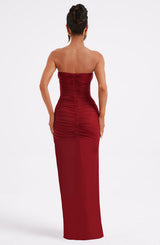 GIOVANNA MAXI DRESS - WINE