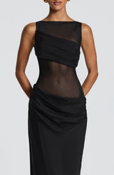GRACELYN MAXI DRESS - BLACK