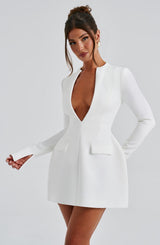 GRETA MINI DRESS - IVORY