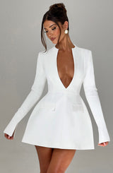 GRETA MINI DRESS - IVORY
