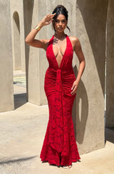 GUINEVERE MAXI DRESS - RED