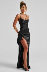 HELEN MAXI DRESS - BLACK