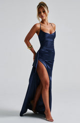 HELEN MAXI DRESS - NAVY