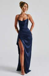 HELEN MAXI DRESS - NAVY