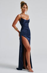 HELEN MAXI DRESS - NAVY