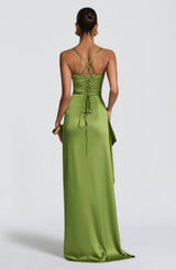 HELEN MAXI DRESS - OLIVE