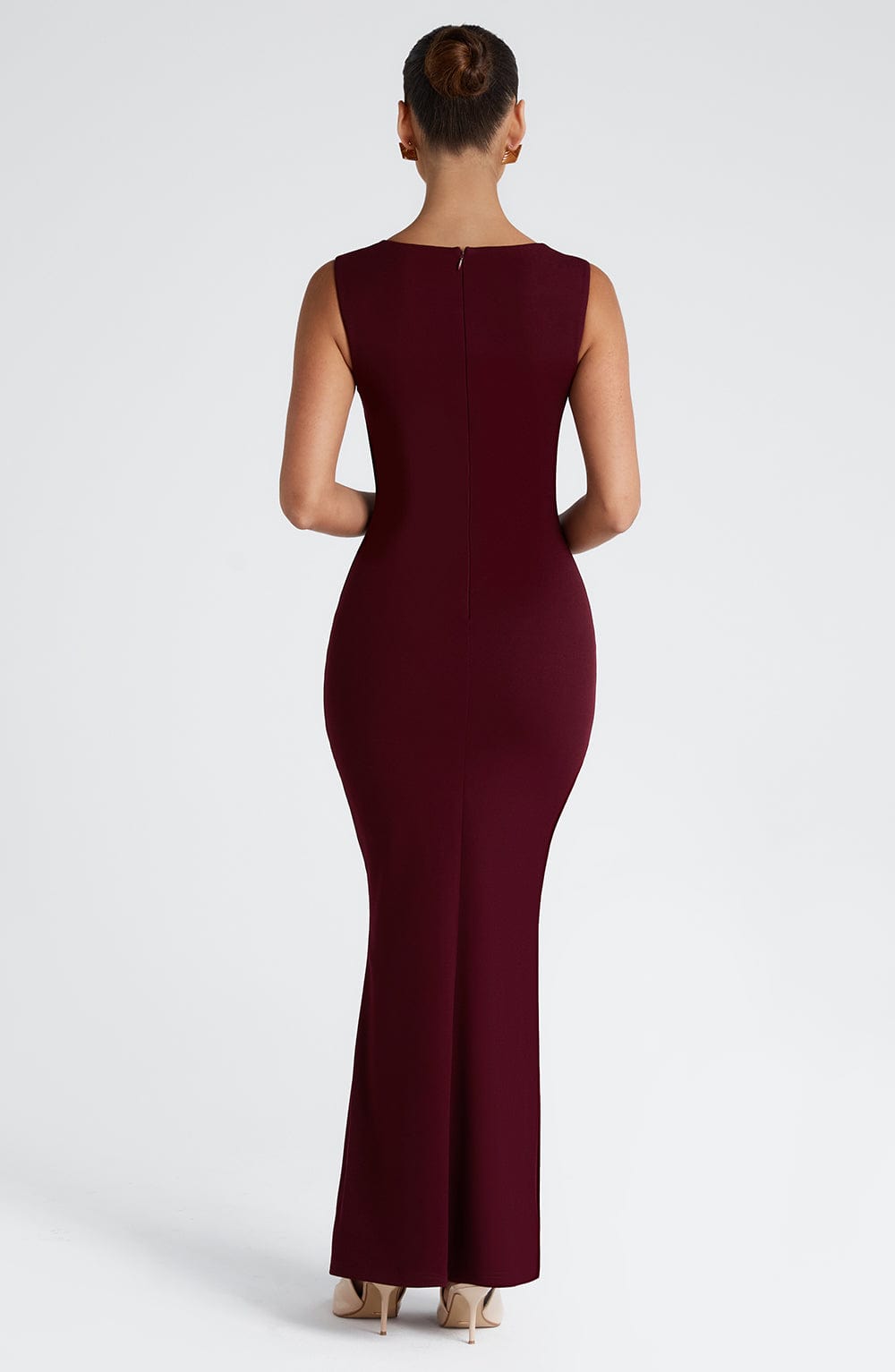 HELENA MAXI DRESS - CHERRY LACQUER