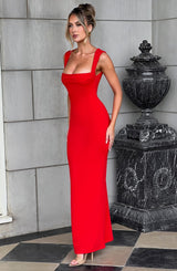 HELENA MAXI DRESS - RED