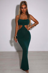 HELENIKA MAXI DRESS - EMERALD
