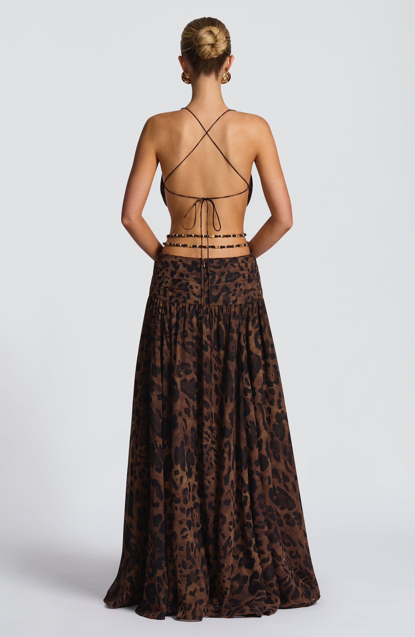 INDIANNA MAXI DRESS - LEOPARD PRINT