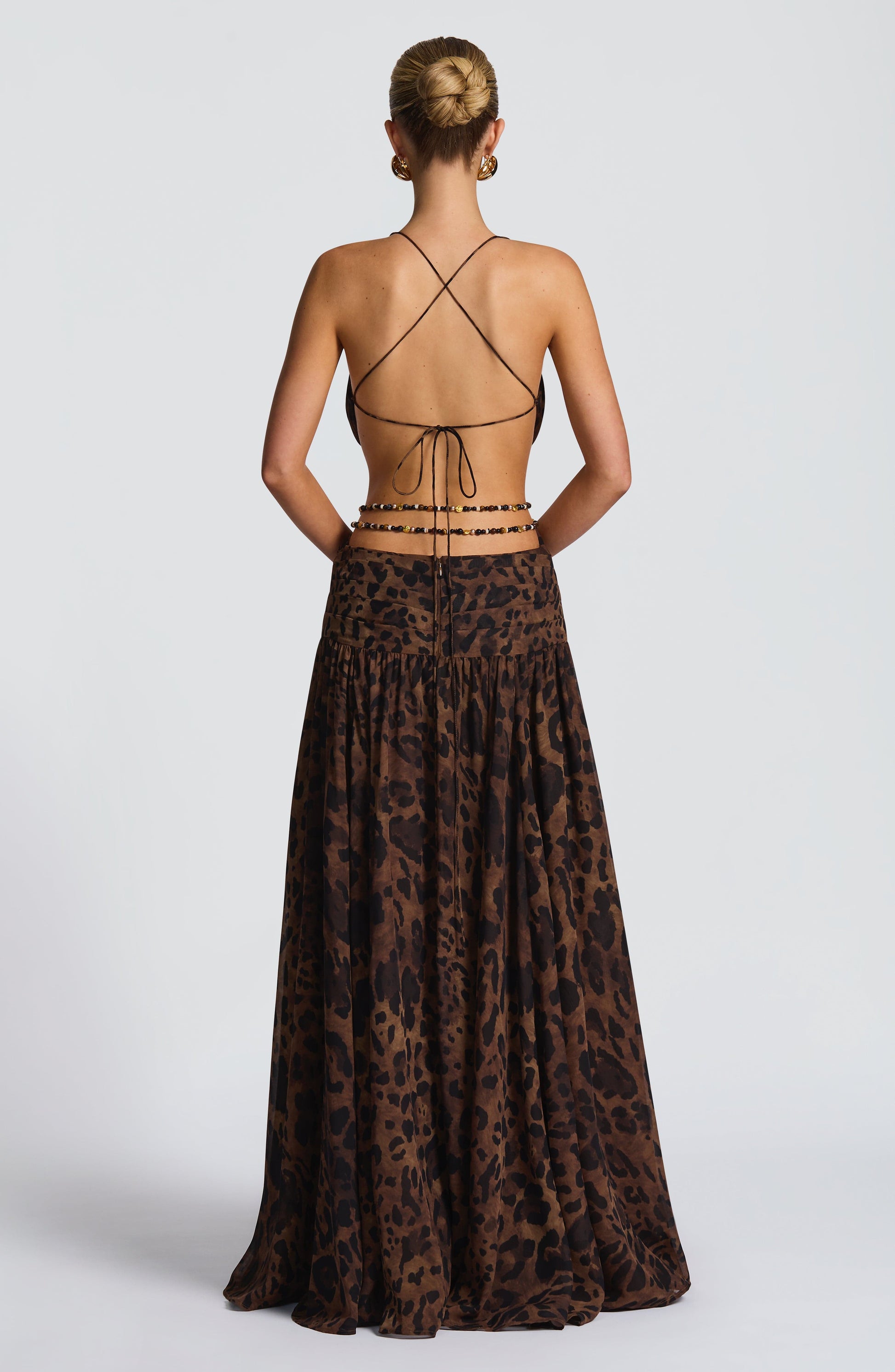 INDIANNA MAXI DRESS - LEOPARD PRINT