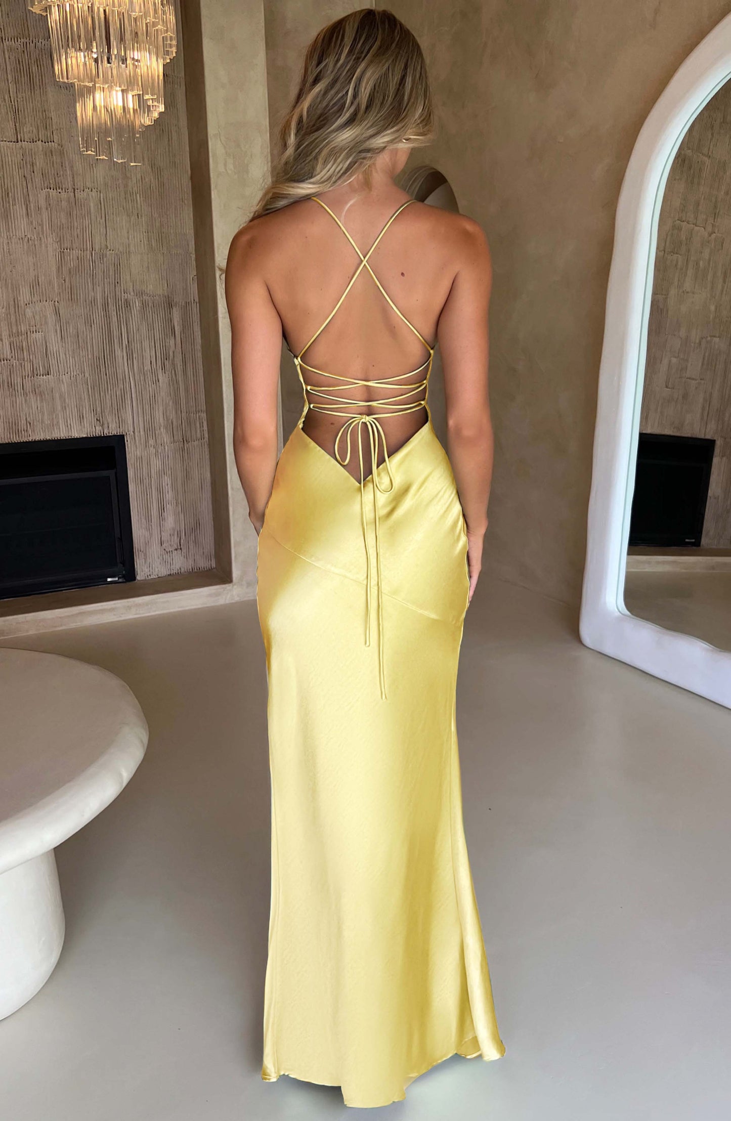 ISOBEL MAXI DRESS - LEMON