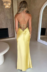 ISOBEL MAXI DRESS - LEMON