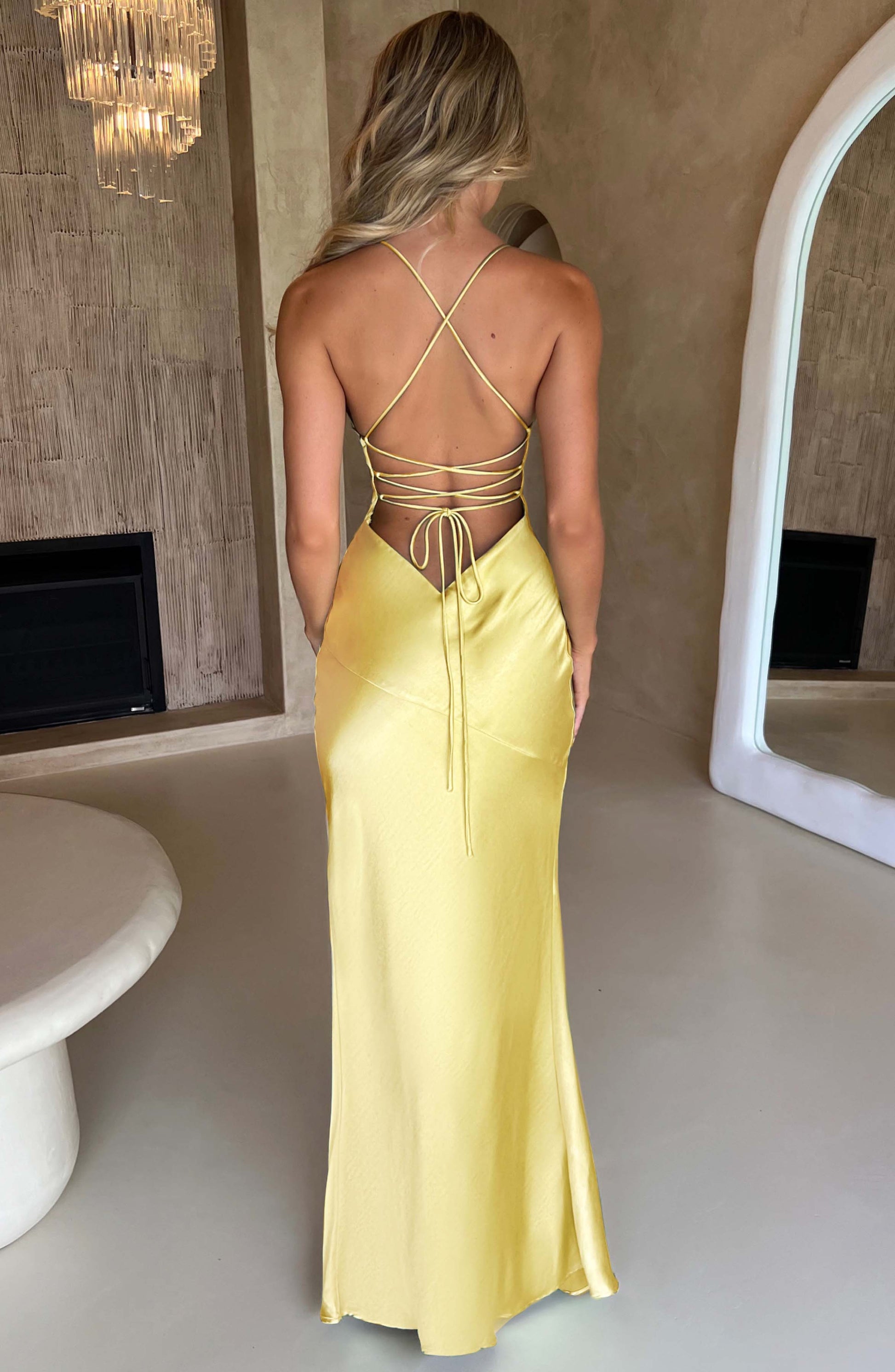 ISOBEL MAXI DRESS - LEMON