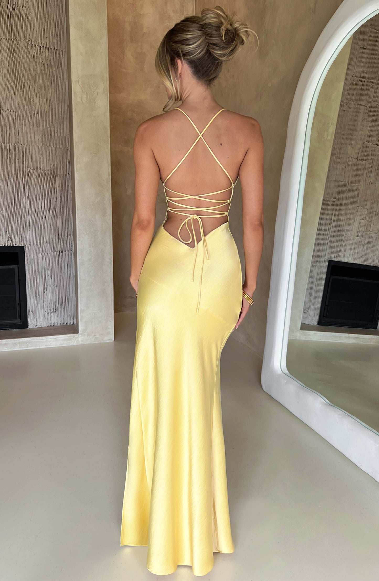ISOBEL MAXI DRESS - LEMON