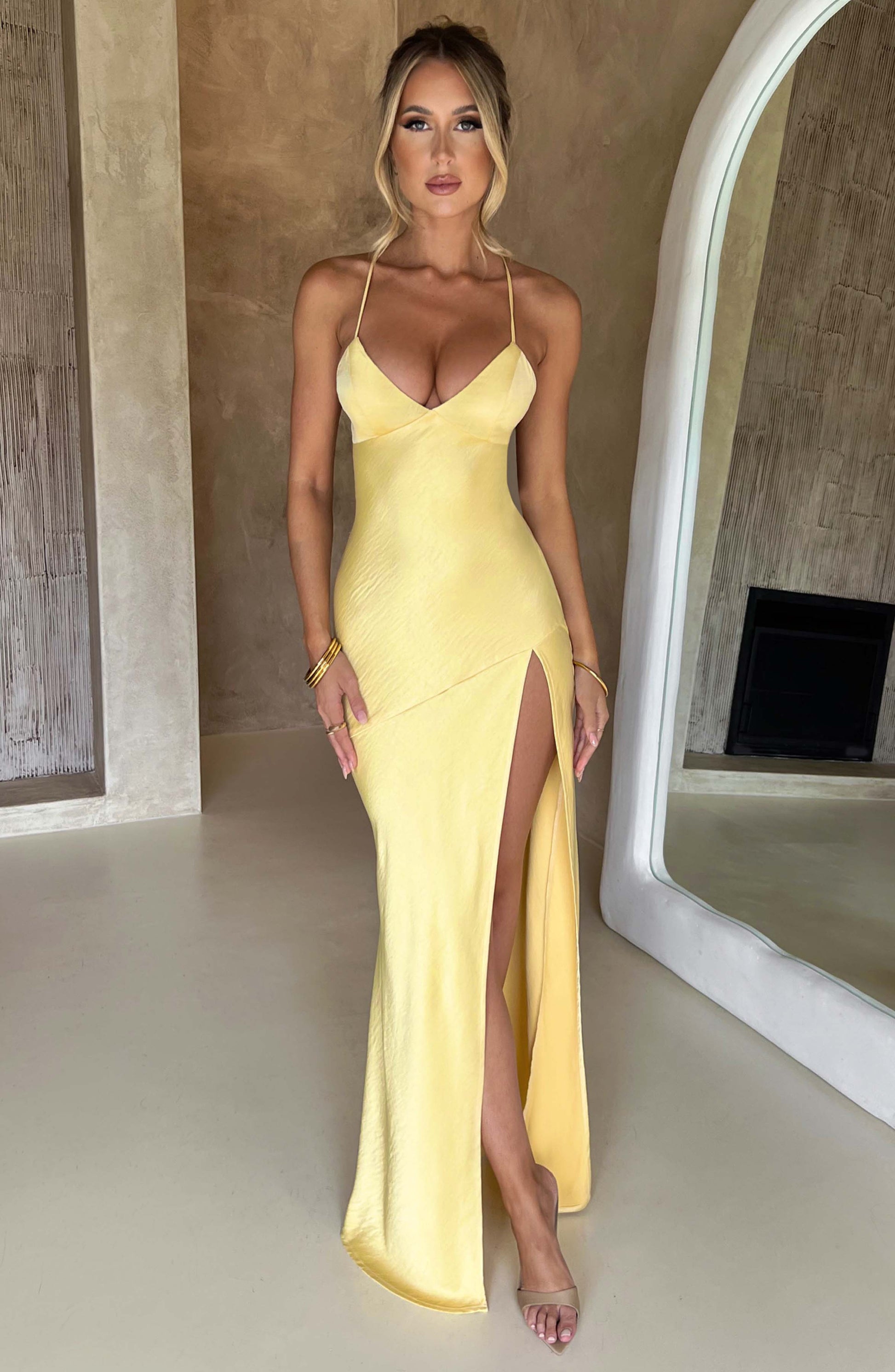 ISOBEL MAXI DRESS - LEMON