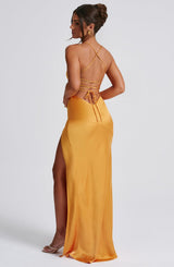 ISOBEL MAXI DRESS - TANGERINE