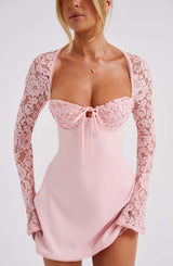 JACINTA MINI DRESS - BLUSH