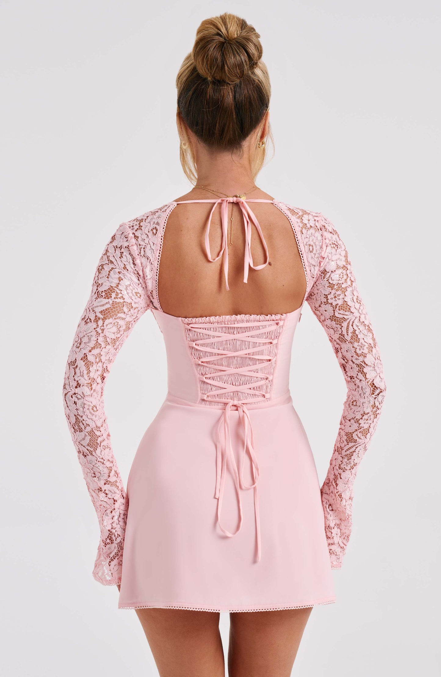 JACINTA MINI DRESS - BLUSH