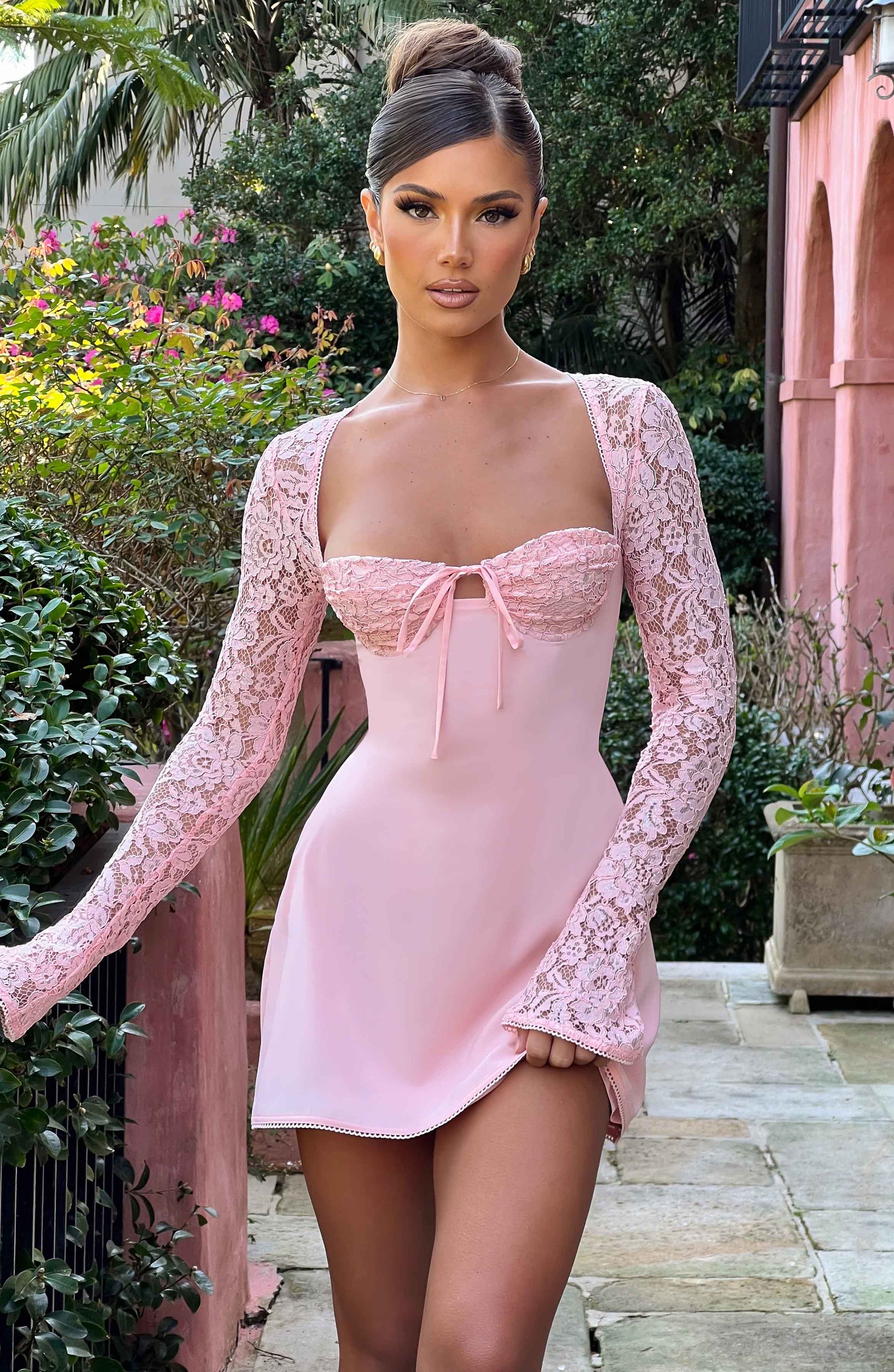 JACINTA MINI DRESS - BLUSH