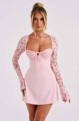 JACINTA MINI DRESS - BLUSH
