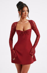 JACINTA MINI DRESS - RED