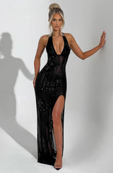 JACQUELINE MAXI DRESS - BLACK