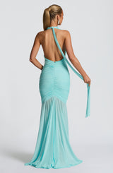 JANESSA MAXI DRESS - AQUA